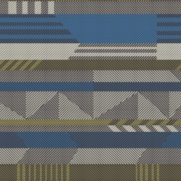 Tapeta Arte Manovo 22000 Blue Gold Etno - geometryczna cover