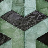 Okładzina ścienna Arte Samal 33722 Glazed Sage Helix - mozaika geometryczna