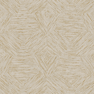 Tapeta Arte Antigua Pentagono 33042 Straw - tkanina geometryczna
