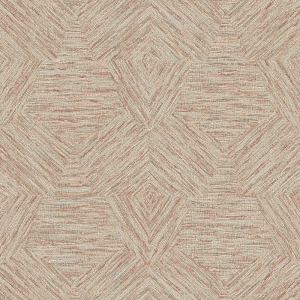 Tapeta Arte Antigua Pentagono 33045 Maroon - tkanina geometryczna