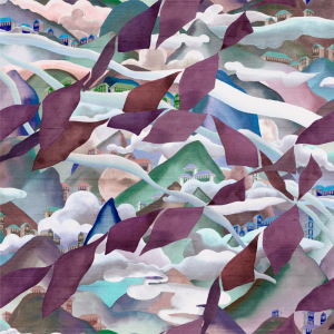 Tapeta Arte Alaya Manali 11550 Blueberry Hills - krajobraz