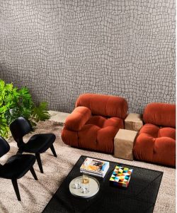Tapeta Arte Manovo 22040 Dark Grey Croc - organiczna