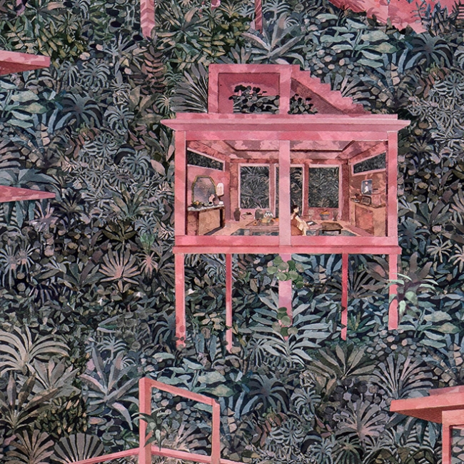 Tapeta Arte Décors&Panoramiques 97580 Watermelon Palafitas Amazonia cover