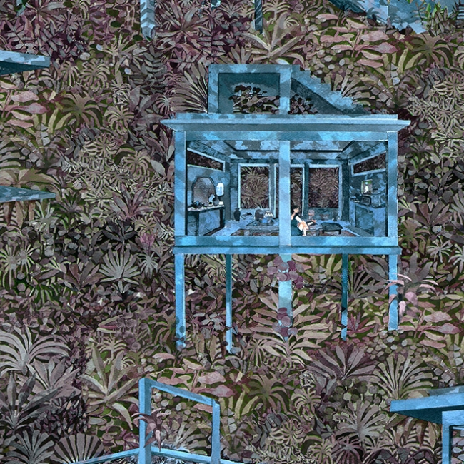 Tapeta Arte Décors&Panoramiques 97582 Azure Palafitas Amazonia cover