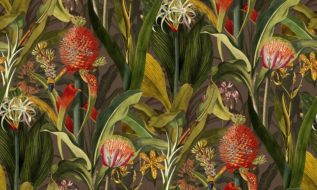 Tapeta Arte Décors&Panoramiques 97601 Cardinal Blooming Pineapple