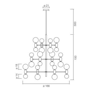 ABALLS CHANDELIER PARACHILNA