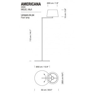 AMERICANA LAMPA PODŁOGOWA SANTA AND COLE