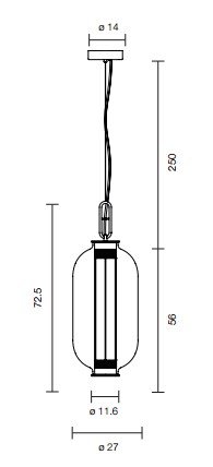 BAI BA BA LAMPA WISZĄCA PARACHILNA