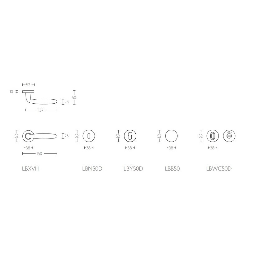 BASICS LB-XVIII KLAMKA FORMANI