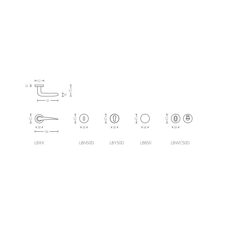 BASICS LB-XX KLAMKA FORMANI