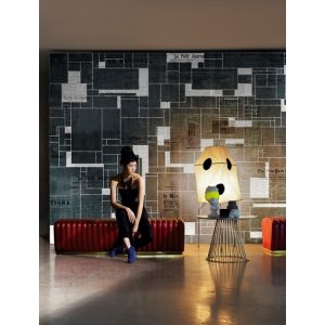 BLACK BRICKS TAPETA WALL&DECO