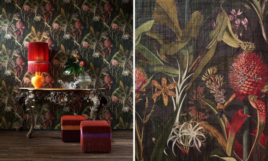 Tapeta Arte Décors&Panoramiques 97601 Cardinal Blooming Pineapple