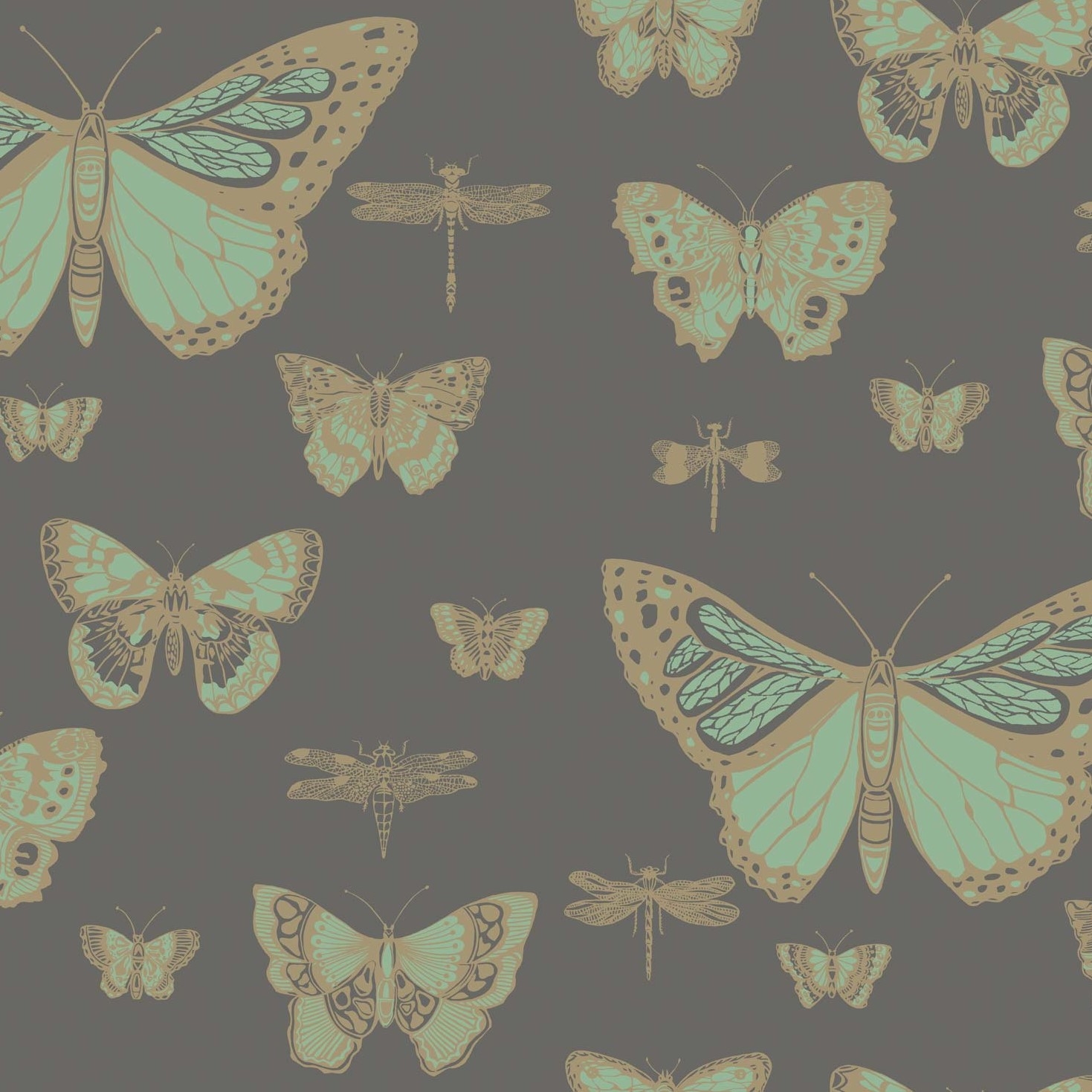 BUTTERFLIES & DRAGONFLIES 103/15067 TAPETA COLE&SON
