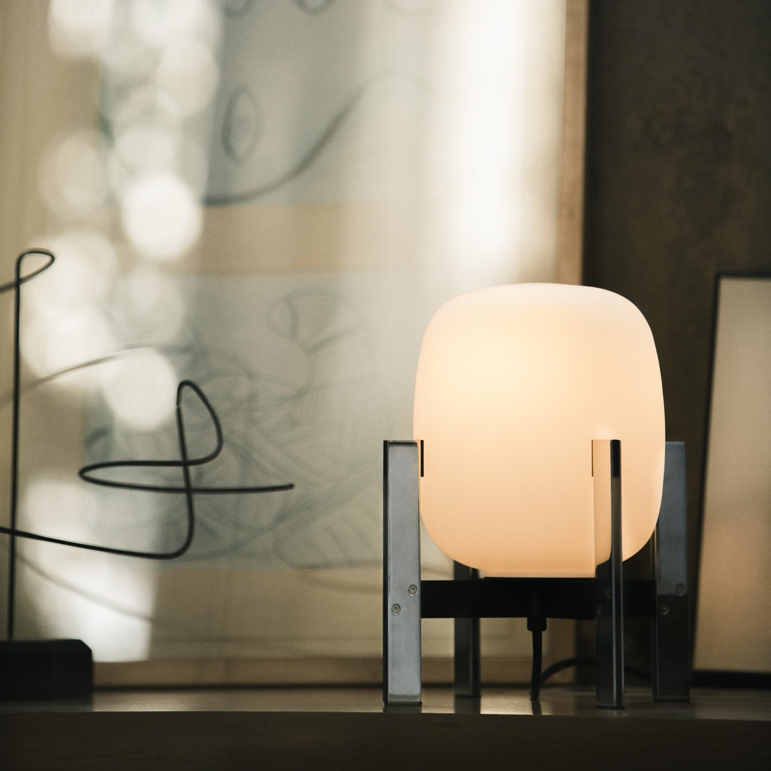CESTITA METALICA LAMPA SANTA AND COLE