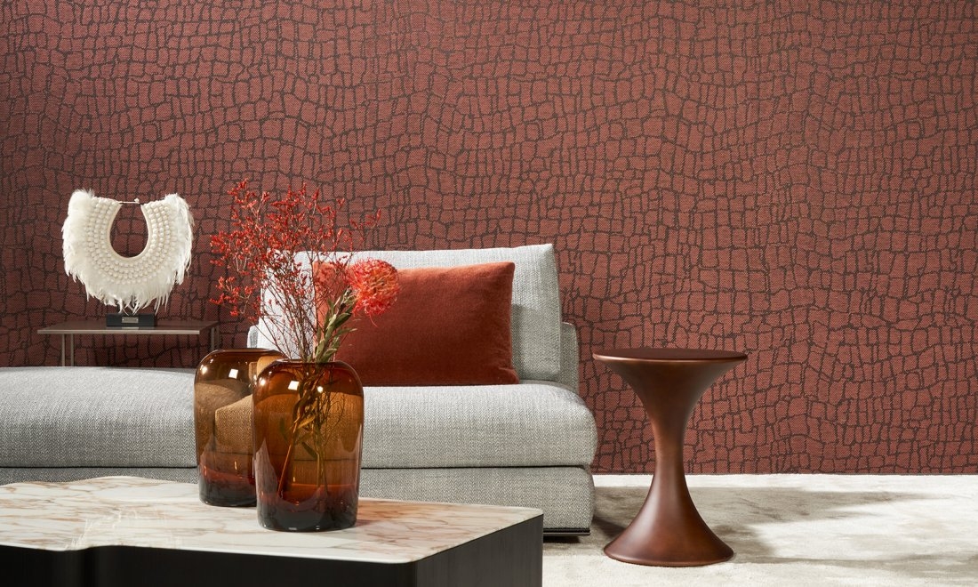 Tapeta Arte Manovo 22041 Dark Brick Croc - organiczna