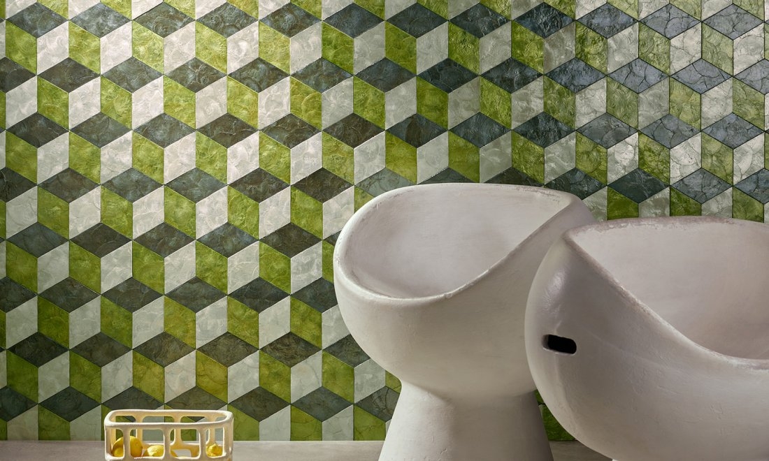 Okładzina ścienna Arte Samal 33701 Ever Green Cubic