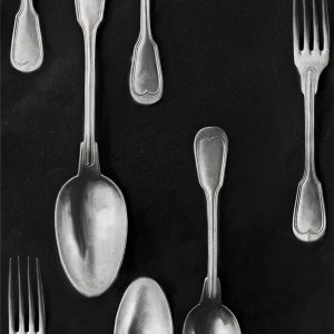 CUTLERY SILVER TAPETA MIND THE GAP