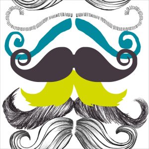 DIFFERENT MOUSTACHES TAPETA MIND THE GAP