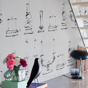 DRAWING CANDLES TAPETA WALL&DECO