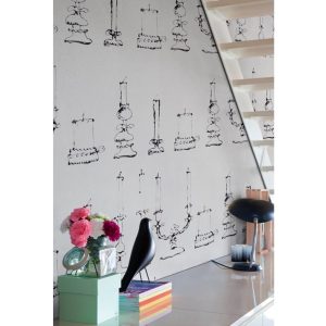 DRAWING CANDLES TAPETA WALL&DECO