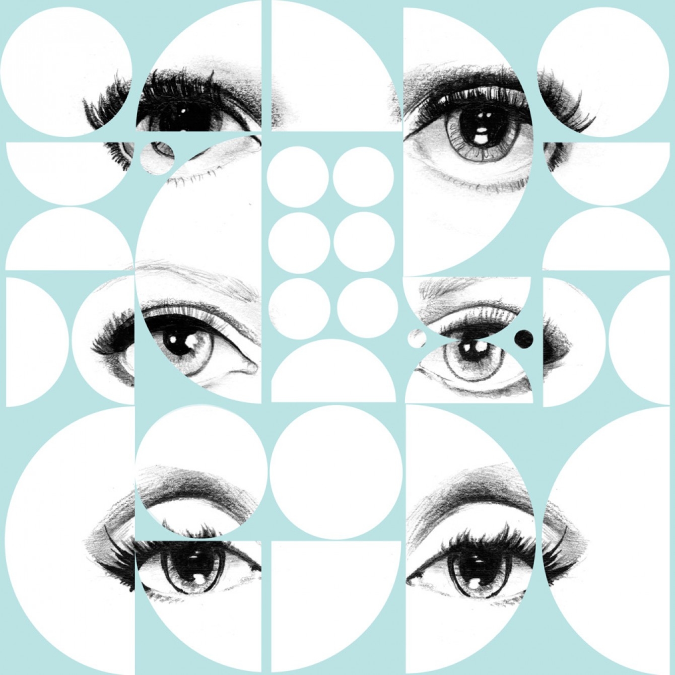 EYES AND CIRCLES TAPETA MIND THE GAP