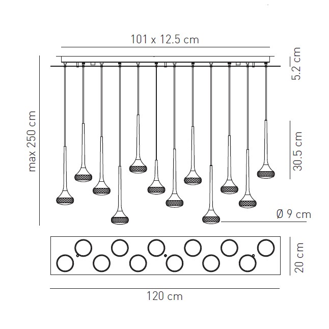 FAIRY 12R LAMPA WISZĄCA AXO LIGHT