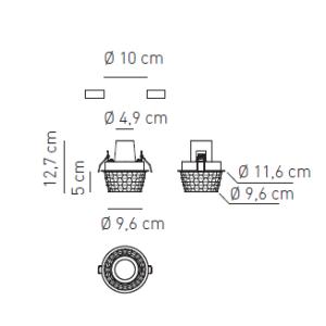 FEDORA LAMPA SUFITOWA AXO LIGHT
