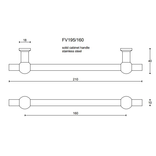 FERROVIA FV195-160 UCHWYT FORMANI