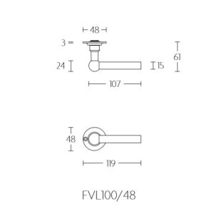 FERROVIA FVL100/48 KLAMKA FORMANI