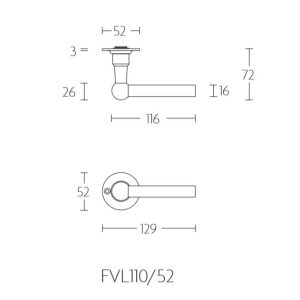 FERROVIA FVL110/52 KLAMKA FORMANI
