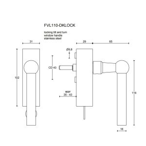 FERROVIA FVL110-DKLOCK UCHWYT FORMANI