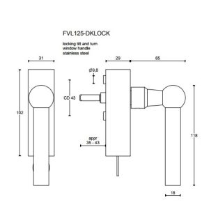 FERROVIA FVL125-DKLOCK UCHWYT FORMANI