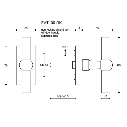 FERROVIA FVT100-DK UCHWYT FORMANI