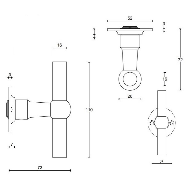 FERROVIA FVT110/52 KLAMKA FORMANI