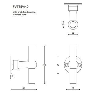 FERROVIA FVT85V/40 UCHWYT FORMANI