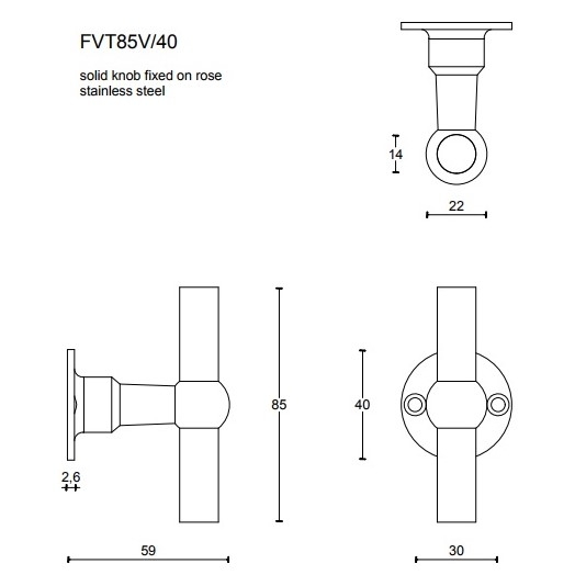FERROVIA FVT85V/40 UCHWYT FORMANI