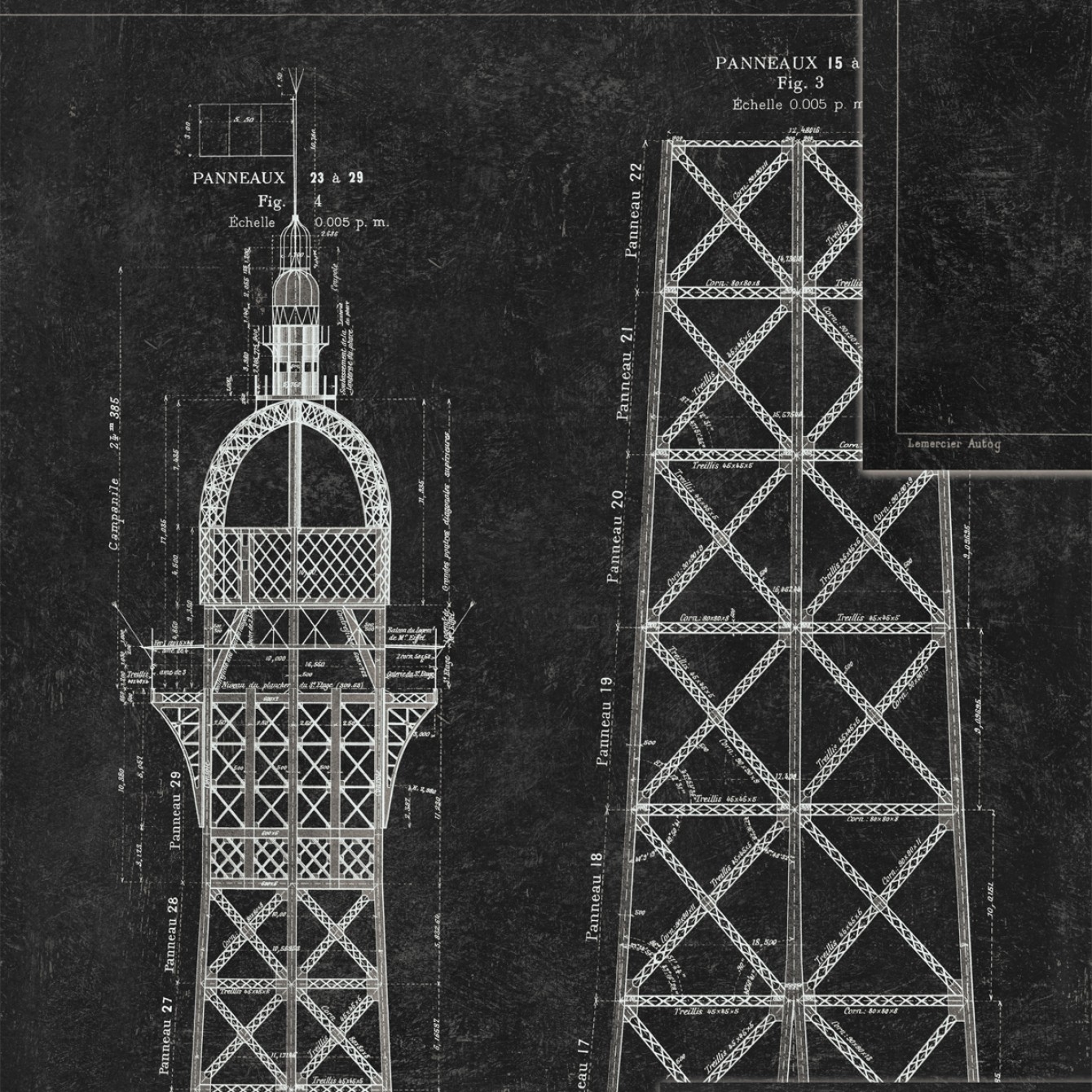 GRAND EIFFEL ANTHRACITE TAPETA MIND THE GA