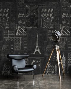 GRAND EIFFEL ANTHRACITE TAPETA MIND THE GA