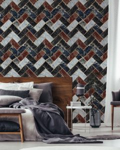 HERRINGBONE TAPETA MIND THE GAP