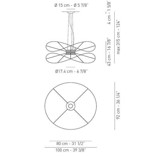 HOOPS 2 LAMPA WISZĄCA AXO LIGHT