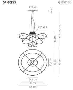 HOOPS 3 LAMPA WISZĄCA AXO LIGHT