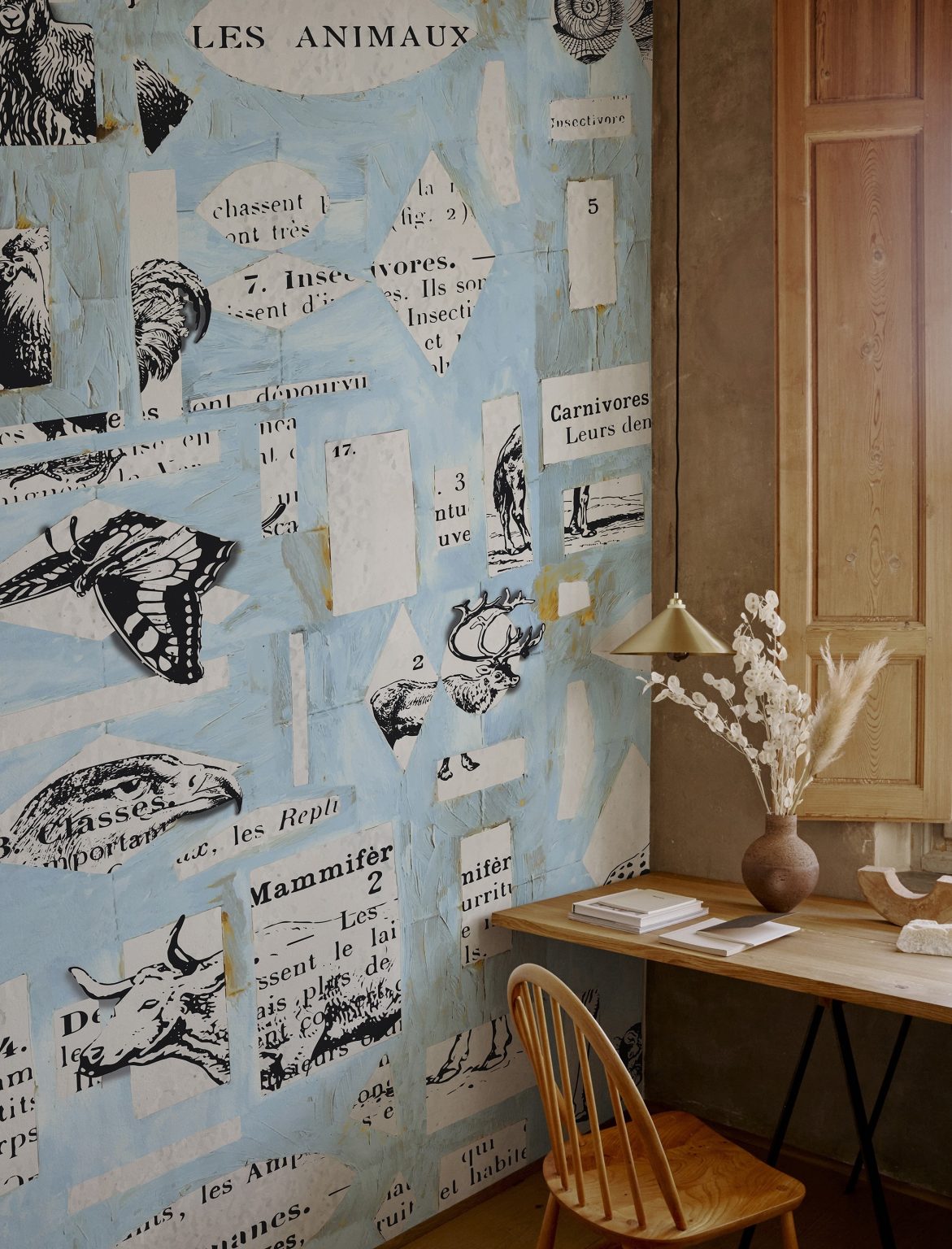 Tapeta Wall&Deco Les Animaux en Papier