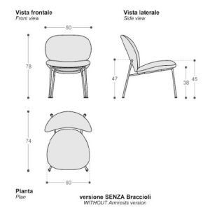 KRZESŁO OLA SABA ITALIA