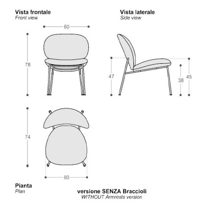 KRZESŁO OLA SABA ITALIA