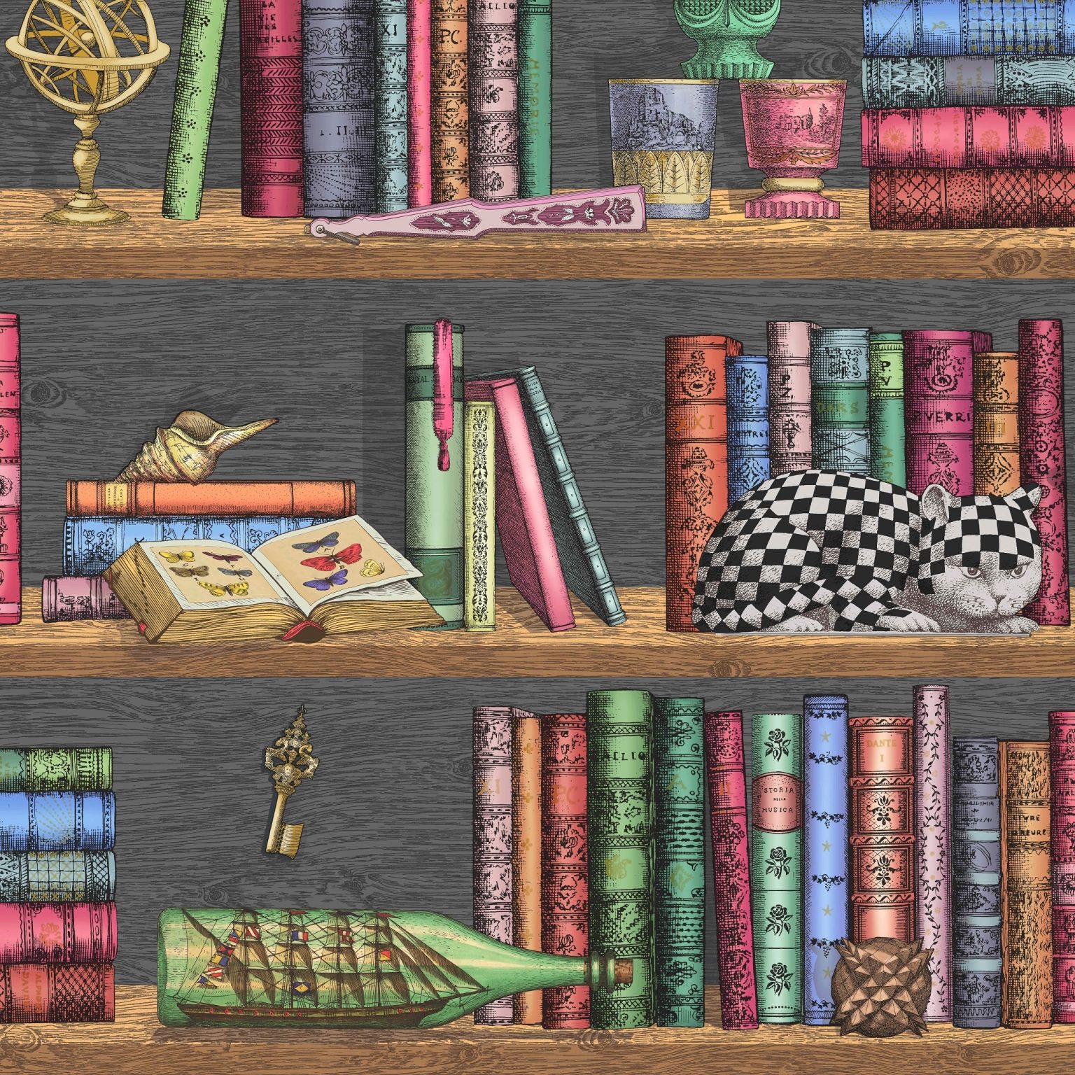 LIBRERIA 114/13025 (kol. FORNASETTI SENZA TEMPO)