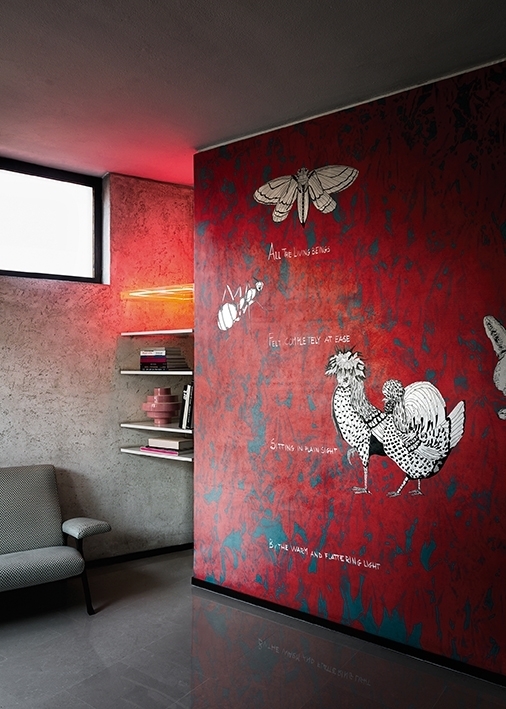 LIVE AT EASE TAPETA WALL DECO