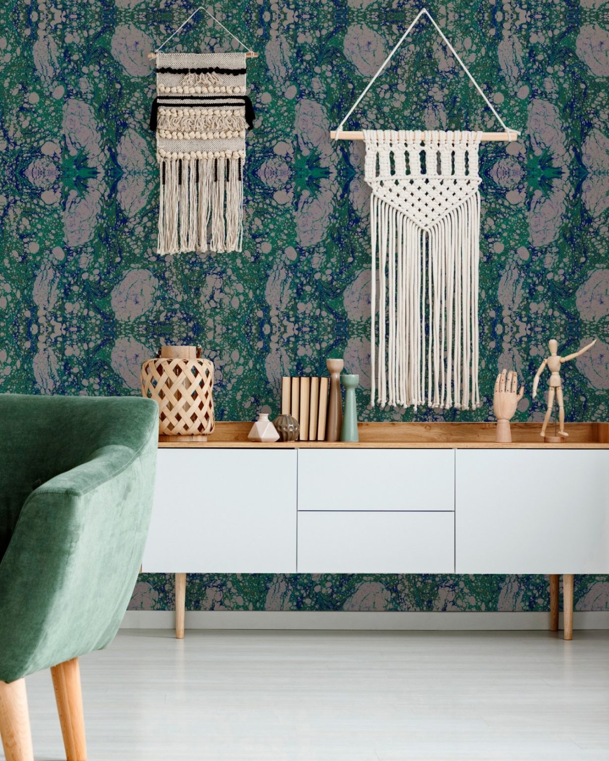 MARBLED PAPER TAPETA MIND THE GAP