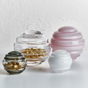 NEST pojemnik dekoracyjny NUDE GLASS