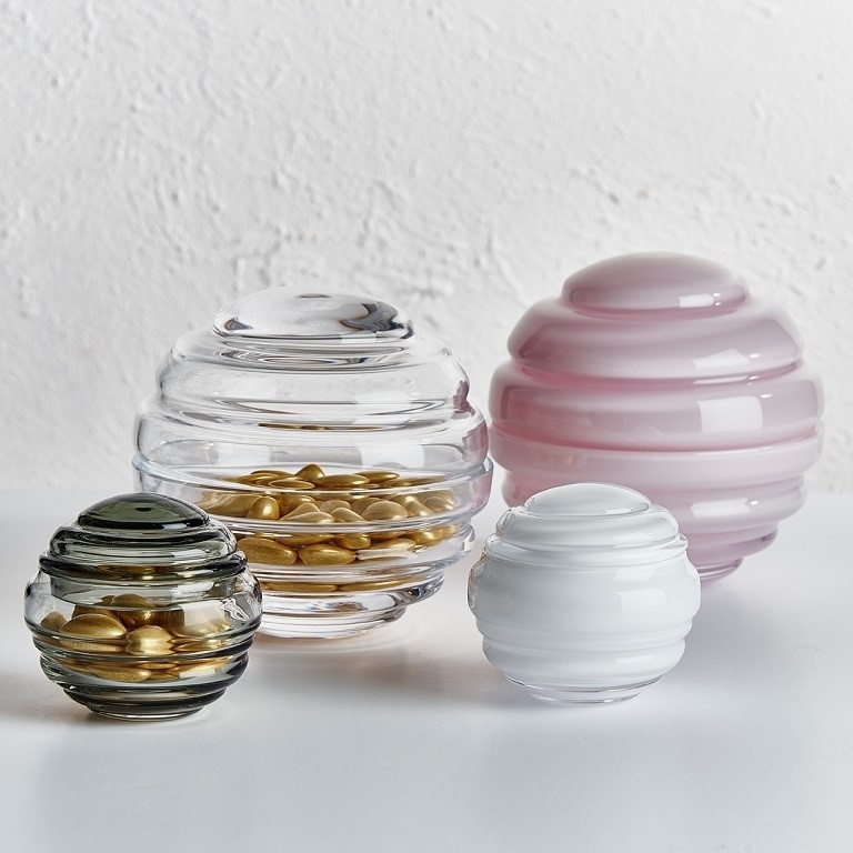 NEST pojemnik dekoracyjny NUDE GLASS