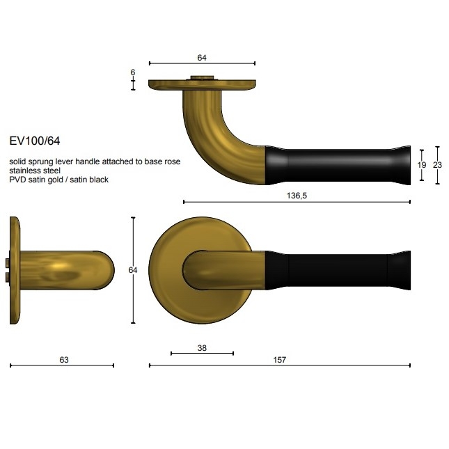 NOUR EV100|64 KLAMKA FORMANI
